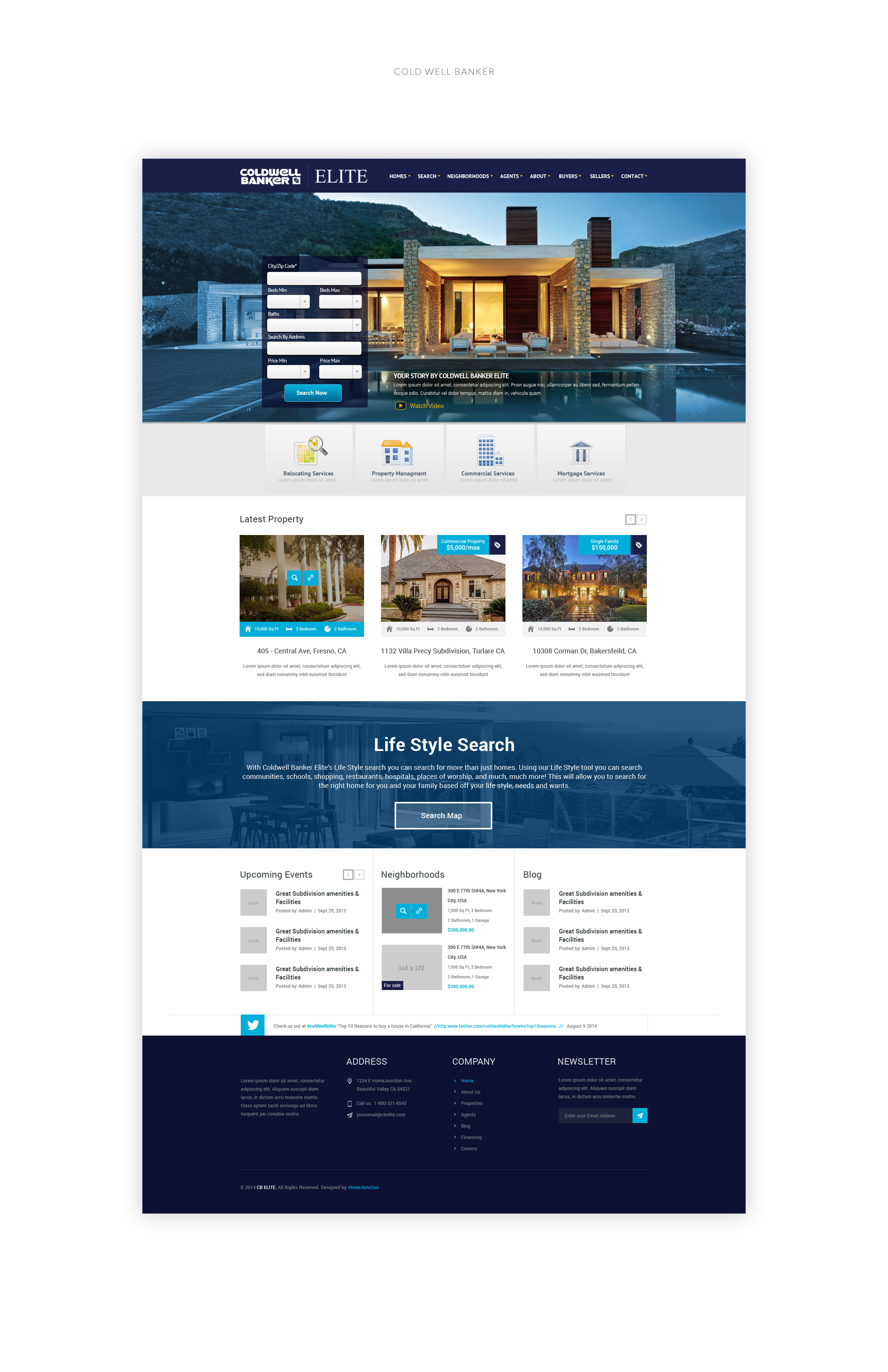 Brokerage website, Coldwell Banker Elite