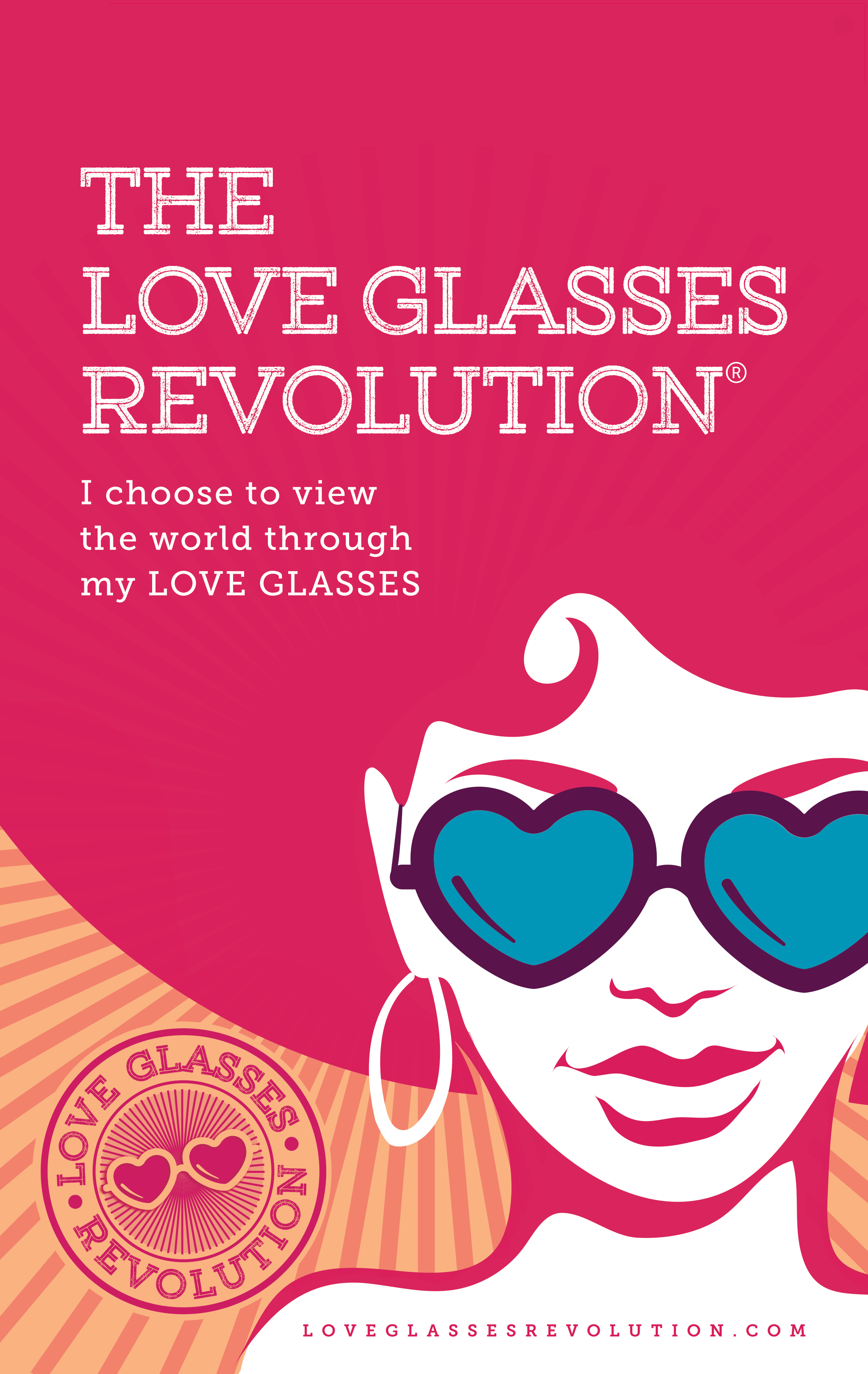 Poster, Love Glasses