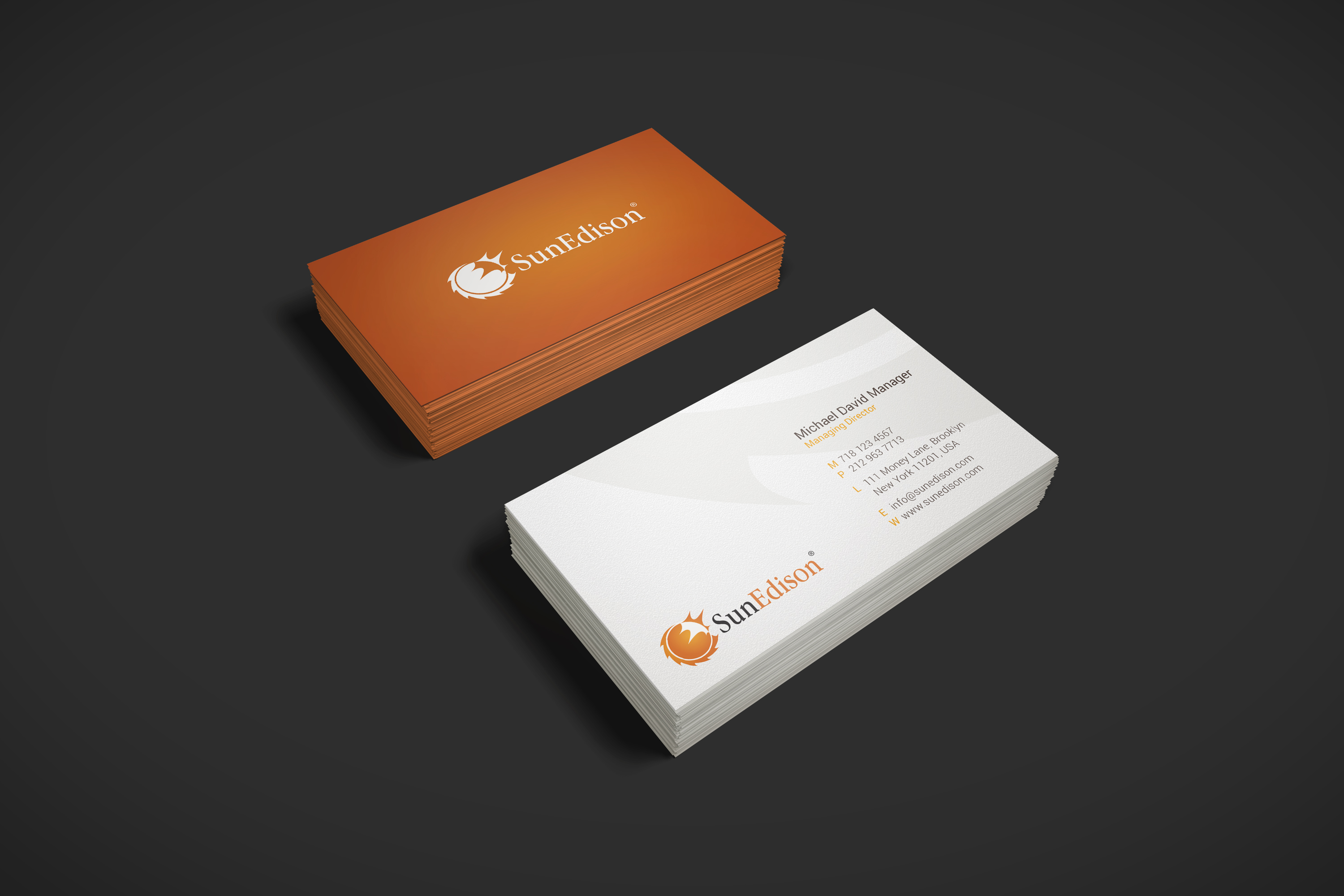 Card designs, SunEdison